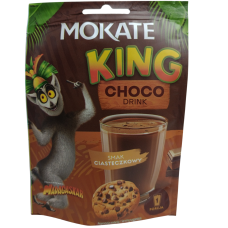 Суміш для приготування шоколадного напою зі смаком печива King choco drink Mokate 27g