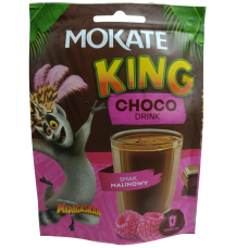 Суміш для приготування шоколадного напою зі смаком малини King choco drink Mokate 27g
