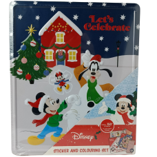 Набір наліпок та розмальовок в ж/б коробці  Disney