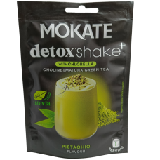 Суміш для приготування детокс коктейлю зі смаком фісташки Detox Shake Mokate 27g