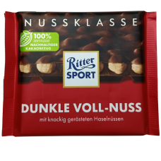 Шоколад Ritter Sport Dunkle Voll-Nuss з фундуком 100g
