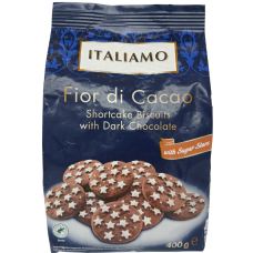 Печиво з какао Fior di cacao Italiamo 400g
