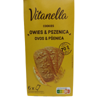 Вівсяно-пшеничне печиво Cookies Owies&Pszenica Vitanella 6*50g