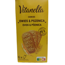 Вівсяно-пшеничне печиво Cookies Owies&Pszenica Vitanella 6*50g