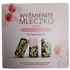 Пташине молоко зі смаком малини Wysmienite Mleczko 380g