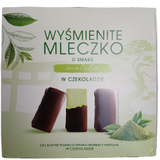 Пташине молоко зі смаком матчі в шоколаді Wysmienite Mleczko 380g