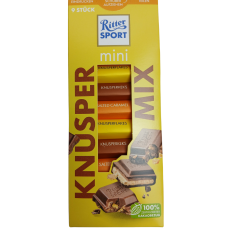 Мікс міні-шоколаду Ріттер Спорт Knusper Ritter Sport 150g