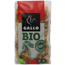 Макарони з твердих сортів пшениці з томатами та шпинатом BIO Helices Gallo 450g