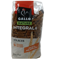 Макарони цільнозернові Integral Helices Nature Gallo 450g