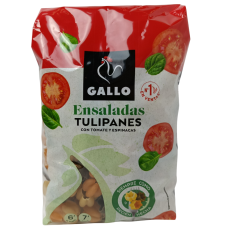 Макарони з твердих сортів пшениці з томатами та шпинатом Ensaladas Tulipanes Gallo 450g
