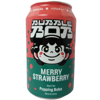 Чорний чай з соком полуниці та стріляючими бульбашками Bubble Bob 330ml