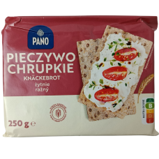 Хлібці житні Pieczywo chrupkie zytnie Pano 250 g
