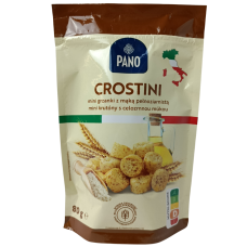 Міні грінки цільнозернові Crostini Mini Grinki z maka petnoziarnista Pano 80g
