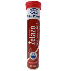 Шипучі таблетки Залізо Zelazo Vital Power Kruger 20шт 90g