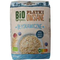 Вівсяні пластівці дрібнозернові Platki owsiane blyskawiczne BIO organik Crownfield 500g