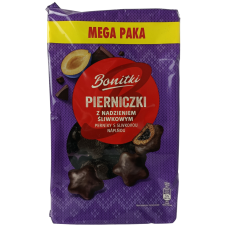 Пряники зірочки зі сливовим джемом в шоколаді Bonitki 800g