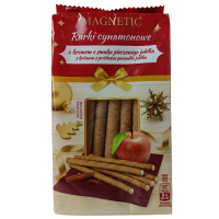 Трубочки вафельні зі смаком печеного яблука з корицею Rurki Magnetic 220g