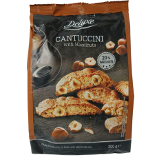 Печиво кантучіні з фундуком Cantuccini with Hazelnuts Deluxe 200g