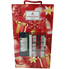 Подарунковий набір червоне вино+ цукерки Niederegger Lubeck