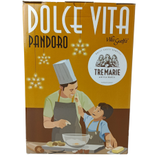 Подарунковий набір панетон, печиво, вино Dolce Vita Pandoro Tre Marie Villa Guelfa
