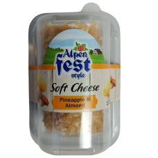 Крем сир з ананасом та мигдалем Alpen Fest style 100g