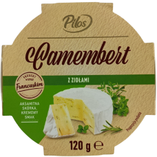 Сир камамбер з травами 120г Pilos