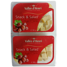 Сир Гауда кубиками 48% Vallee d'Henri 180g