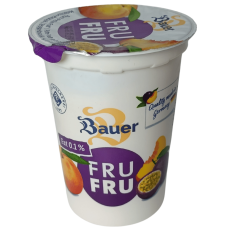 Йогурт зі смаком персик-маракуйя Fru Fru Bauer 500g
