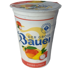 Йогурт зі смаком манго-лічі Der Grobe Bauer 250g