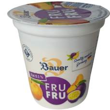 Йогурт зі смаком персик-маракуйя Joghurt Bauer 150g