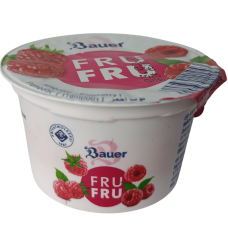 Йогурт зі смаком малини Sahne Joghurt Bauer 100g