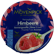 Йогурт зі смаком малини Feinjoghurt Movenpick 150g