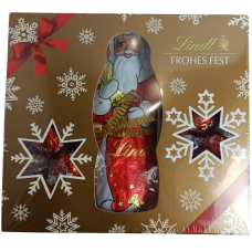 Подарунковий набір з миколайком Frohes Fest Lindt 450g