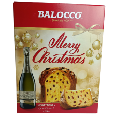 Подарунковий набір панетоном Merry Christmas Balocco