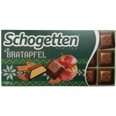 Шоколад молочний зі смаком печеного яблука Bratapfel Schogetten 100g