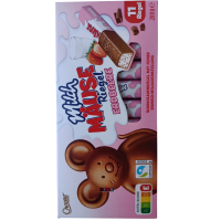 Шоколадні батончики з полунично-молочним кремом Milch Mause Riegel Erdbeere Choceur 200g