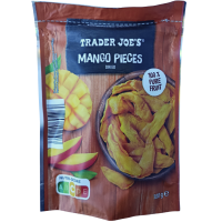 Сушене манго без цукру mango pieces Trader Joe's 100g