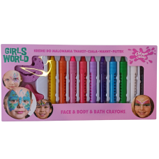 Олівці для розпису обличчя, тіла та ванни Girls World Chlapu Chlap