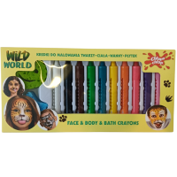 Олівці для розпису обличчя, тіла та ванни Wild World Chlapu Chlap