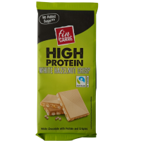 Протеїновий білий шоколад з кріспами та фундуком без цукру High Protein Fin Carre 90g