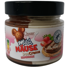Шоколадно-молочна паста з полуницею DuoCreme Milch Mause Choceur 200g
