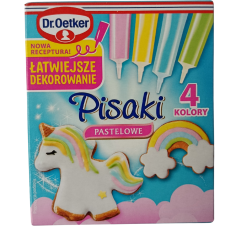Глазур для малювання Pisaki Pastelowe Dr.Oetker 4*17g