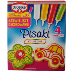 Глазур для малювання Pisaki Kolorowe Dr.Oetker 4*17g