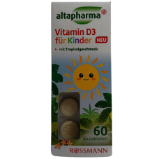 Вітамін D3 fur Kinder Altapharma 60kautabletten