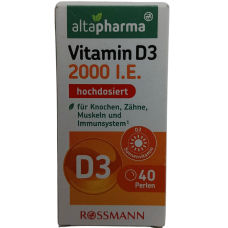 Вітамін D3 2000 Altapharma 40perlen