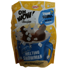 Міні сніговички з молочного шоколаду з маршмелов Mini Melting Snowman Wawi 120g