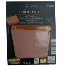Паштет печінковий з апельсино-моркв'яним джемом Leberpastete Gourmet 125g