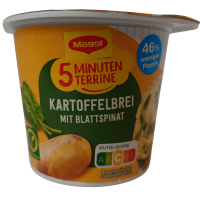 Картопляне пюре швидкого приготування з шпинатом Maggi 47g