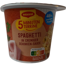 Спагетті швидкого приготування з вершками та шинкою Maggi 64g