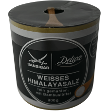 Біла гімалайська сіль дрібного помолу з ложечкою Sansibar Deluxe 300g